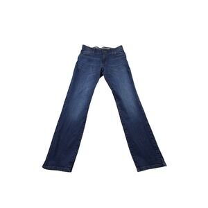 Lee Jeans Mens 30x32 Straight Leg Blue Denim Regular Fit Cotton Stretch